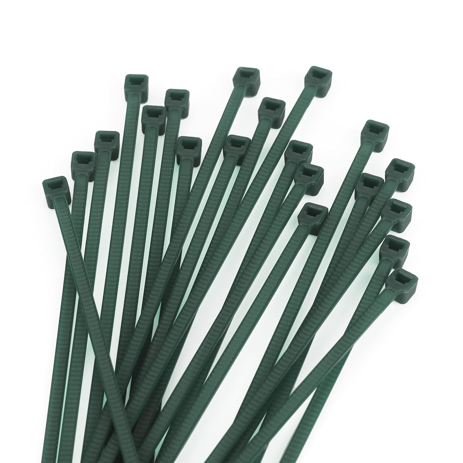 100 Pcs 8 Inch 3mm Dark Green Nylon Garden Cable Zip Ties Self Locking Cable Ties Twist Ties - Image 4
