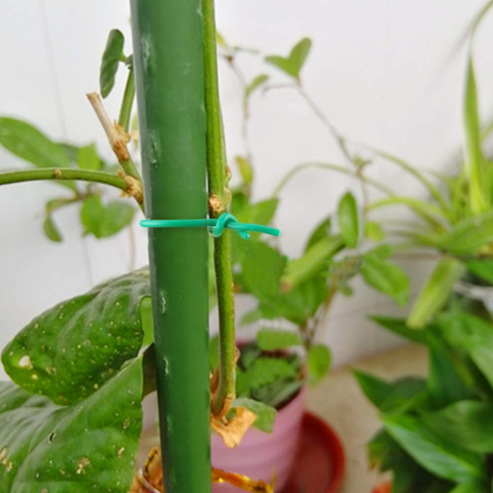 KINGLAKE 100 Feet Green Sturdy Plastic Coated Garden Wire 1.8mm Plant Twist Tie Garden Training Wire (2pks 50 ft) - Image 6