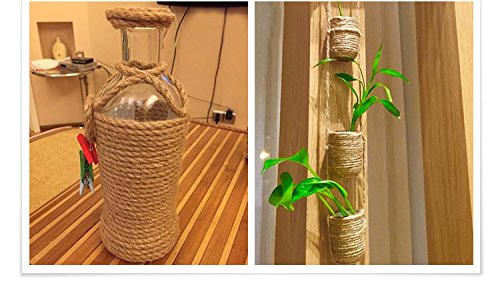 KINGLAKE 100% Natural Thick Strong Jute Rope 65 Feet 5mm 3 Ply Hemp Rope Cord For Arts Crafts DIY Decoration Gift Wrapping - Image 7