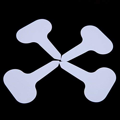 KINGLAKE 100 Pcs White Plastic Plant Labels Waterproof T-Type Plant Tag Nursery Flower Garden Labels - Image 4