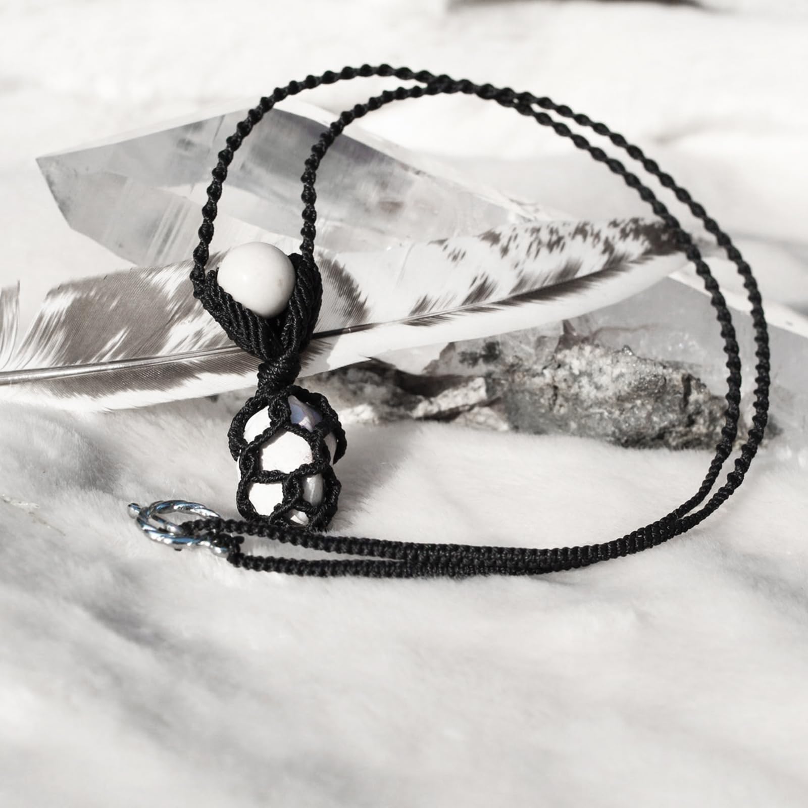 KINGLAKE 2mm Nylon Cord Satin String for Bracelets,100 Yards Black Nylon String Craft Satin Cord Rattail Cord for Jewelry Making,BeadingThread,Necklaces Macrame Lanyards - Image 6