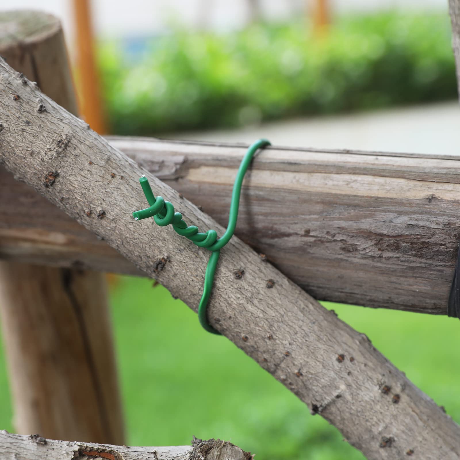 KINGLAKE 3.5mm Garden Flexible Wire Tie Soft Plant Twist Tie,65.6' Soft Plant Wire for Plants Green - Image 5