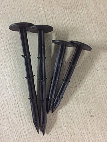KINGLAKE 30 Pcs 4.3 inch Sturdy Plastic Stakes Anchors Rustproof for Holding Down Landscape Fabric Lawn Edging,Tents,Game Nets and Rain Tarps Black - Image 8