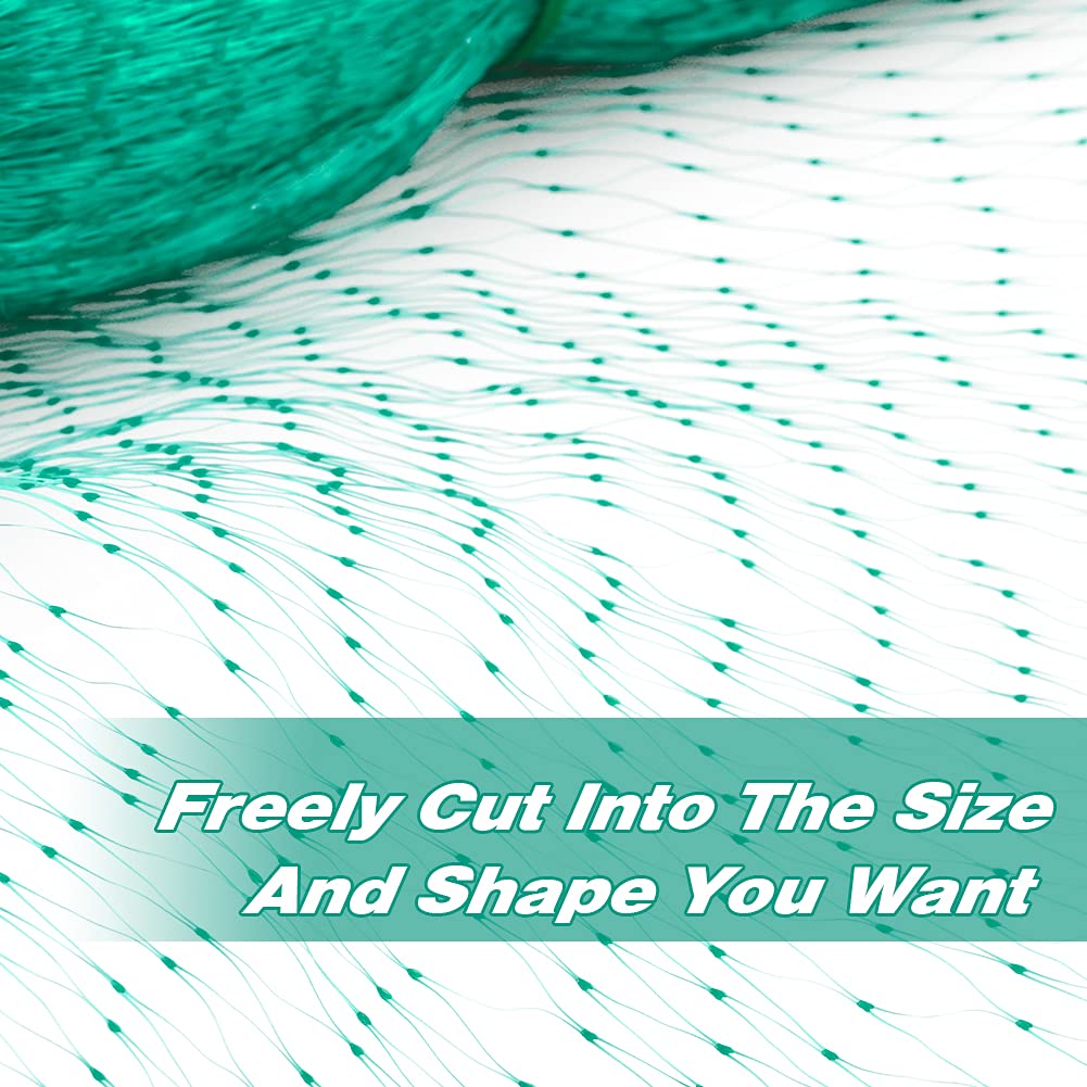 KINGLAKE 33 Ft x 13 Ft Green Garden Bird Netting,Green Garden Plant Netting,Garden Plant Fruits Fencing Mesh - Image 4