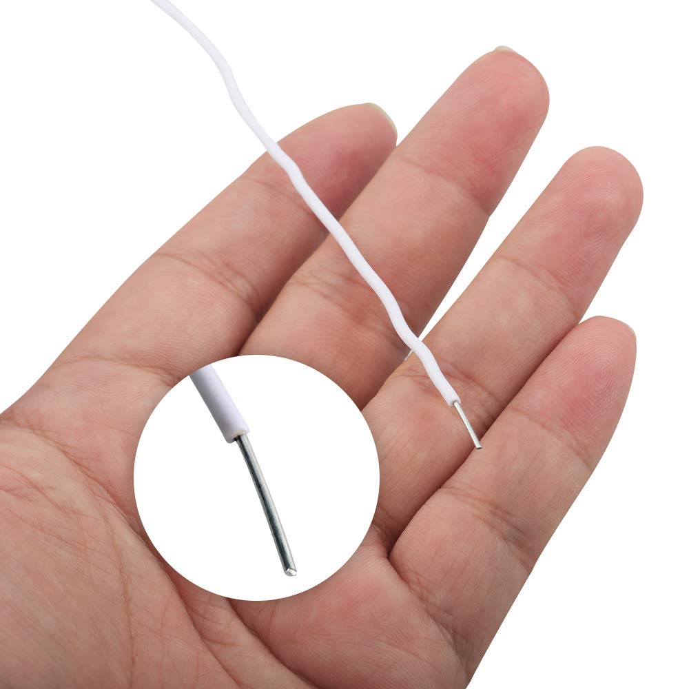 KINGLAKE 66 Feet White Sturdy Plastic Coated Garden Wire 2mm Plant Twist Tie - Image 5