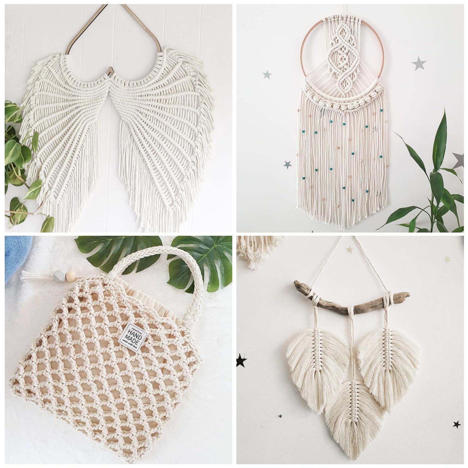 KINGLAKE Cotton Twine String 2mm Natural Butchers Twine for Cooking Food Safe 164 Feet Bakers String for Cooking Meat, Baking, Crafts, Gift Wrapping, Home Decor - Image 6