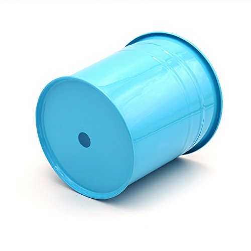 KINGLAKE Flower Pots,10 Pcs Metal Iron Hanging Flower Plant Pots Balcony Garden Plant Planter Baskets Fence Bucket Pot 4'' Flower Holders with Detachable Hook - Image 8