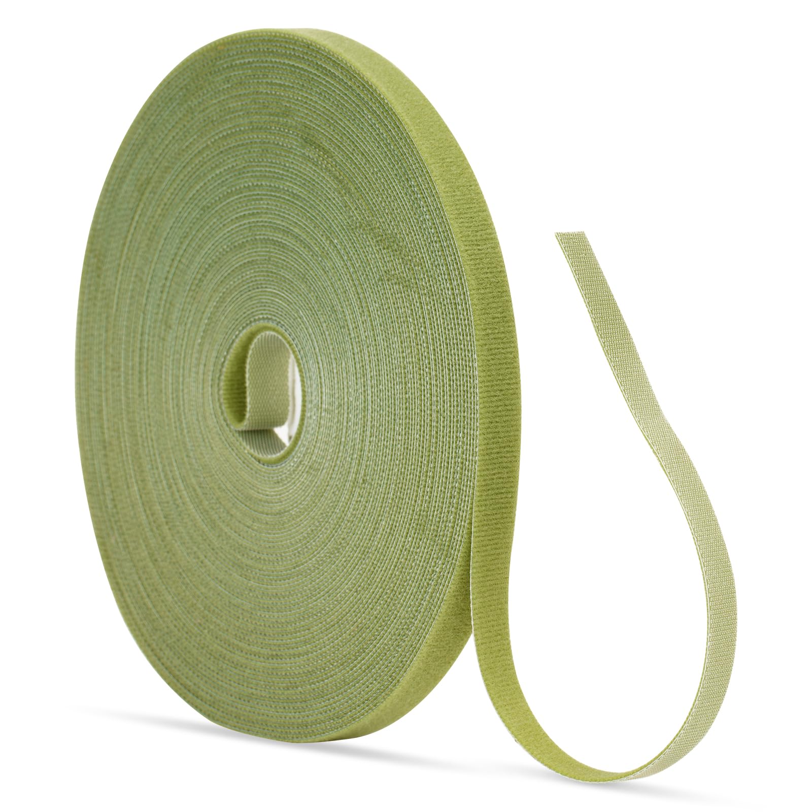 KINGLAKE Garden Ties Plant Tape Ties Nylon Plant Tape Strap 65.6 Feet Plant Support Tape Reusable Garden Tape 1/2'' Army Green Plant Tape For Climbing Plants,Tomato,Vines,Cables,Flowers,Indoor Outdoor - Image 7
