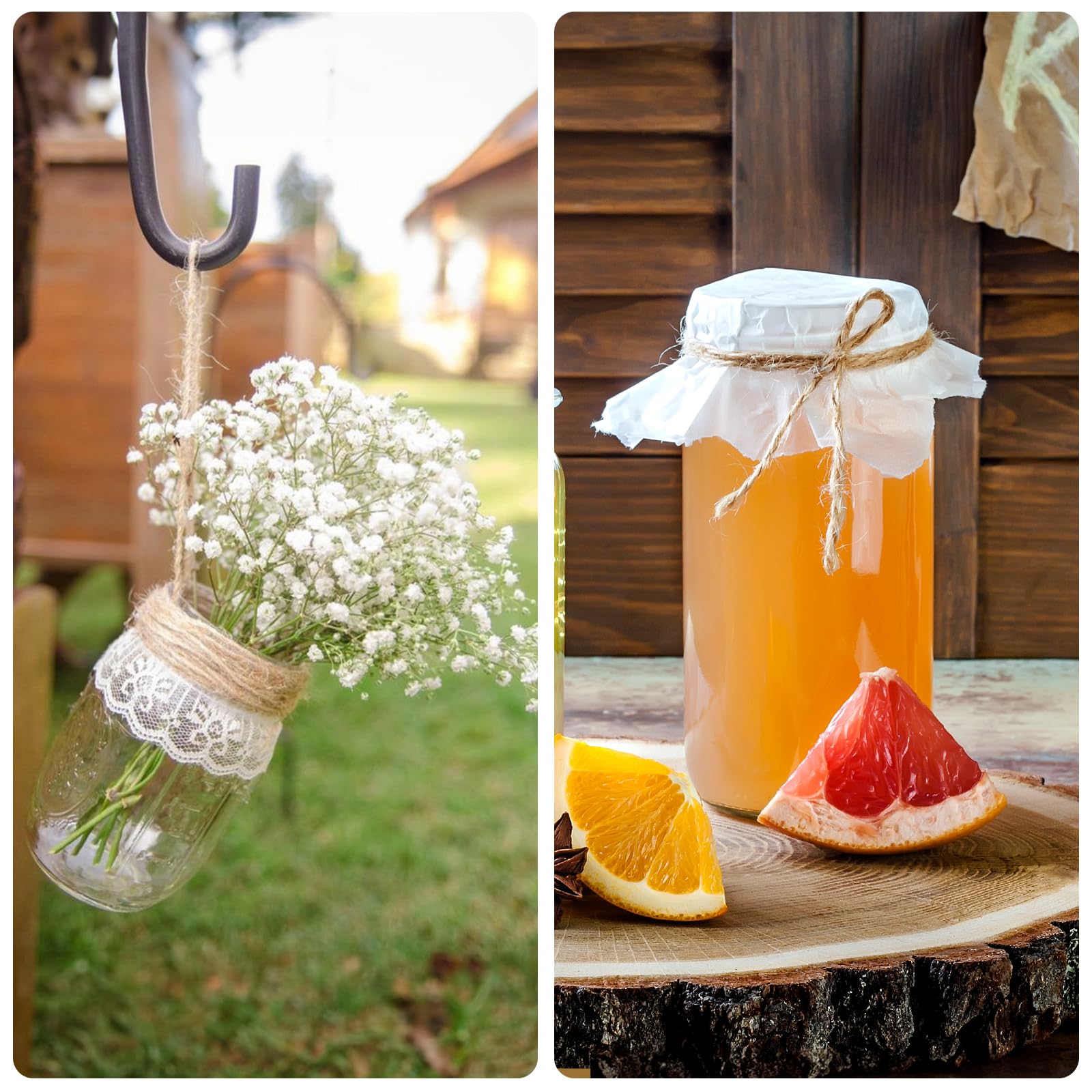 KINGLAKE Jute Twine String 3mm Natural Jute Twine 328 Feet Heavy Duty Hemp Brown Twine String for Crafts, Gift Wrapping, Packing, Home Decor and Holidays - Image 5