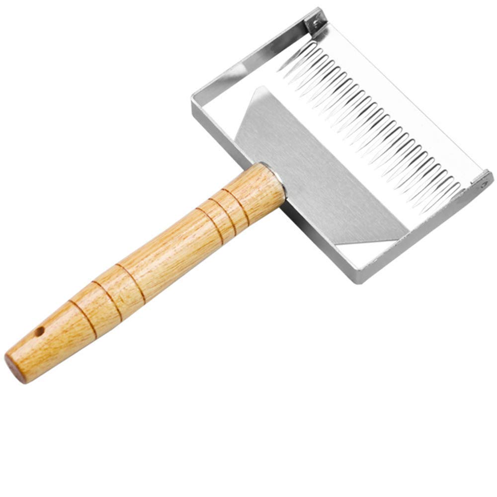 KINGLAKE Large Honey Uncapping Fork Iron Honeycomb Honey Scraper Wooden Handle Beekeeping Beekeeper Equipment Tool - Image 4
