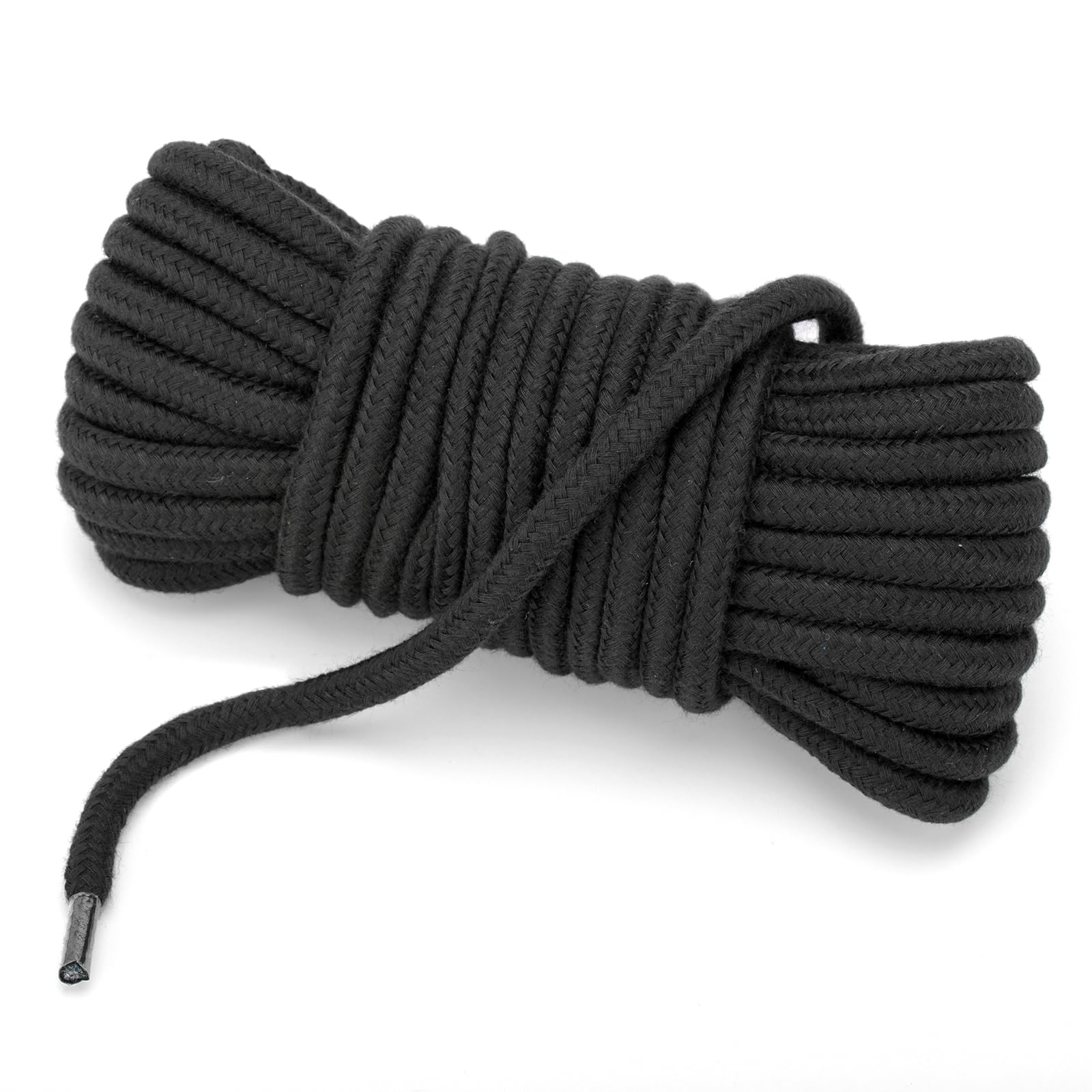 KINGLAKE Soft Cotton Rope 8MM Thick Black Cotton Rope 2 Pack 33 Ft/10M Cotton Cord for Wall Hanging, Plant Hanging, Hanging Clothes, Crafts and Home Decoration - Image 3