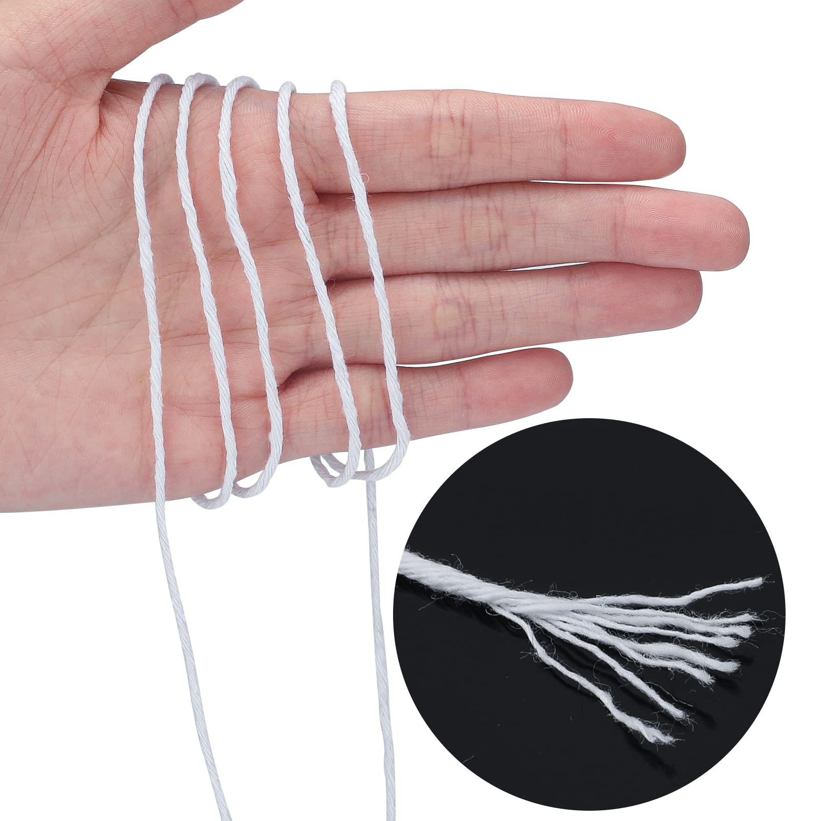 Natural White Cotton Cooking Twine 984 Feet - Food Safe Kitchen String for Trussing and Tying Poultry, Meat, Sausage Making - Butchers Twine for Crafts - Image 5